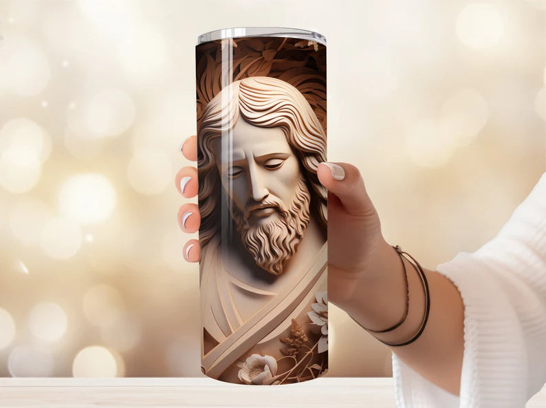 Gourde avec motif Jesus / Tumbler with Jesus design