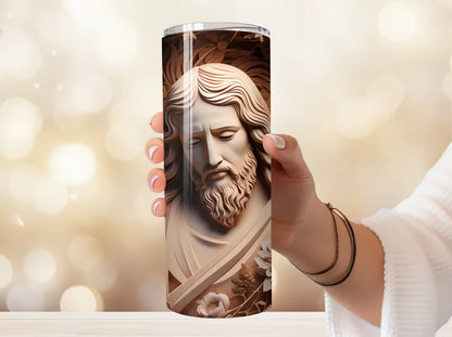Gourde avec motif Jesus / Tumbler with Jesus design