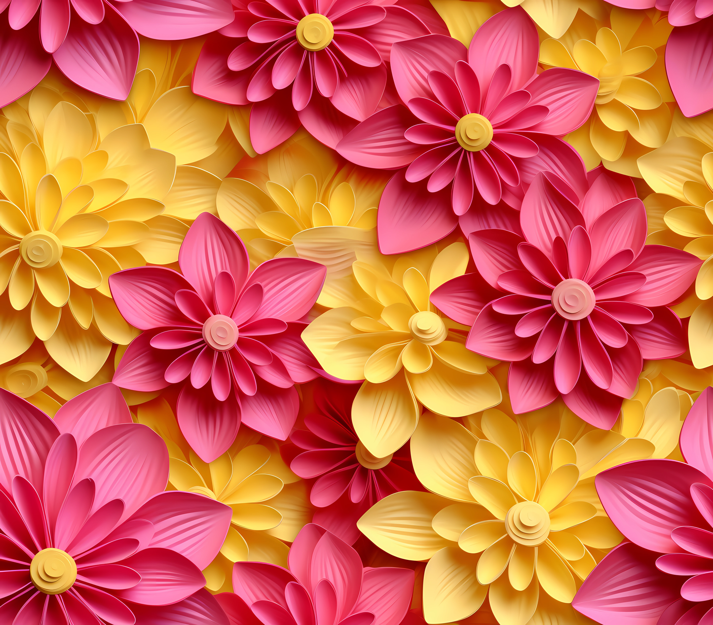 Gourde avec avec motif fleur / Tumbler with flower design