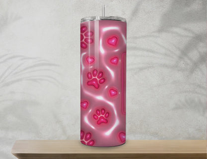 Gourde avec motif Cat Mom / Tumbler with Cat Mom design