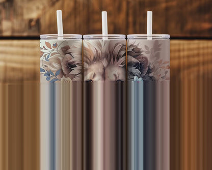 Gourde avec motif éléphant mignon / Tumbler with cute elephant design
