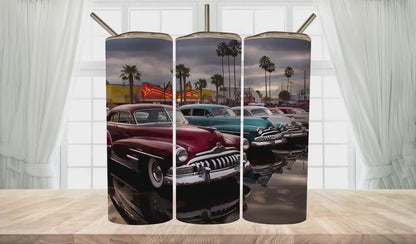 Gourde avec design voiture classique/Tumbler with classic car design
